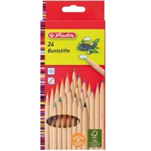 Олівці кольорові Herlitz Natural 24 кольору шестигранні: Тип кольорові