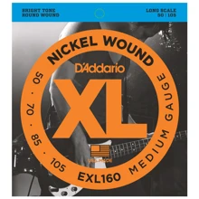 Струна для гитар Струны D`ADDARIO EXL160 XL MEDIUM 50-105: Тип Комплект струн