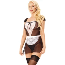 Костюм горничной SoftLine - Carola, M/L (black): Для кого Для женщин