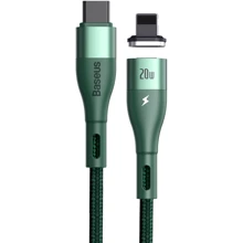 Кабель Baseus Cable USB-C to Lightning Zinc Magnetic Safe Fast Charging PD 20W 1m Green (CATLXC-06): Тип USB-C - Lightning