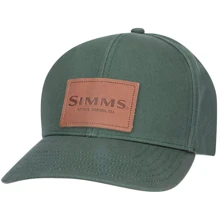 Бейсболка Simms Leather Patch Cap Foliage зеленая (13214-300-00): Производитель Simms