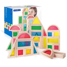 Набір стандартних блоків Guidecraft Block Play Велика веселка, 30 шт. (G3016): Тип інше