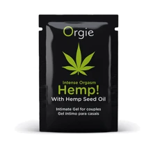 Пробник Возбуждающий гель для пар Orgie Hemp! Intense Orgasm, 2 мл, тепло-холод, эффект сильной вибрации: Форма выпуска Гель