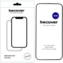 Захисне скло для iPhone BeCover Tempered Glass 10D Black для iPhone 15 Pro Max (711332): Тип захисту екрана на экран