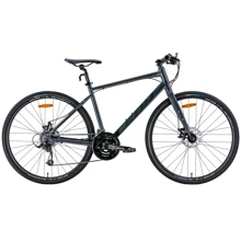 Велосипед Leon HD-80 DD 2022 M 28" серый с черным (OPS-LN-28-021): Материал рамы Алюминий