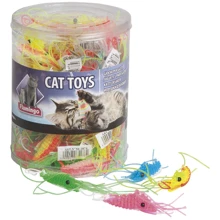 Іграшка для котів Flamingo Plastic Shrimp креветка 1.5х6 см: Виробник Flamingo
