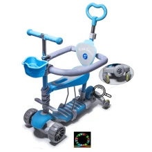 Самокат Scale Sports Smart 5 в 1 Full Блакитний (1713425460): Кількість коліс 4