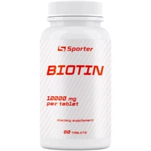 Sporter Biotin 10000 60 tabs / 60 servings: Пол Унисекс