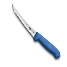 Кухонний ніж Victorinox Fibrox Boning Flex 15см з синьою ручкою (5.6612.15): Лезо нержавіюча сталь
