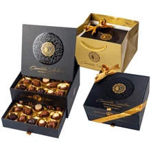 Цукерки Bolci Chocolate Selection Assorted Chocolate Pralines Black Box 460 г (8697437854935): Вага, г 460