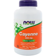 NOW Foods Cayenne 500 mg 250 caps (Кайенский перець): Тип травні ферменти