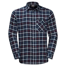 Рубашка Jack Wolfskin Fraser Island Shirt 1402522-7881 54 темно-синяя с длинным рукавом: Длина рукава Длинный