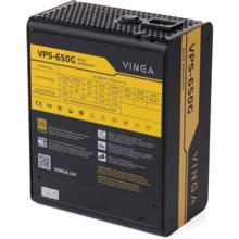 Блок питания Vinga 650W (VPS-650G): Форм-фактор ATX, EPS