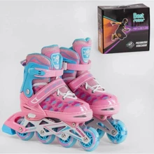 Ролики Best Roller 35-38 рожевий + блакитний (41011-M): Колір розовый