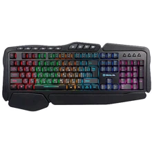 Клавиатура REAL-EL 8900 Gaming RGB Macro, black: Подключение проводное