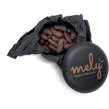 Шоколадные финики MELY Sugar Free Chocolate Covered Date Round Metal Box 150 g (8682759691221): Вес, г 150