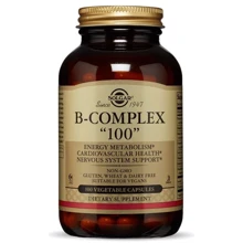 Solgar B-Complex "100", 100 Veggie Caps Комплекс вітамінів групи В-100: Тип вітамін B