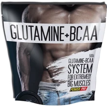 Аминокислота для спорта Power Pro Glutamine + BCAA 500 g /50 servings/ Без вкуса: Вкус Без вкуса