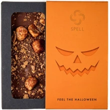 Молочный шоколад Spell Halloween с фундуком и соленой карамелью 100 г (4820207317444): Вес, г 100
