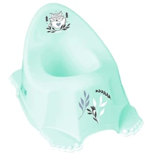 Горшок Tega Baby Plus baby Маленькая лисичка с противоскользящей резиной Зеленый (PB-LIS-001-105): Цвет зеленый