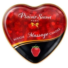 Масажна свічка сердечко Plaisirs Secrets Strawberry (35 мл): Тип Свічка