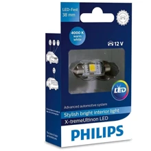 LED лампа Philips Vision LED C5W 4000K 12V 128584000KX1 (1шт.): Задняя оптика Номерной знак