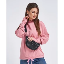 Худи ISSA PLUS 11286 42 розовое с капюшоном: Сезон Демисезон