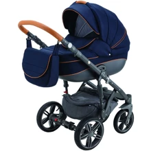 Универсальная коляска 2 в 1 Adamex Avanti Deluxe X3 Темно-синяя: Тип коляски универсальная коляска (2-в-1)