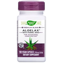 Nature's Way Aloelax with Fennel Seed Алое віра з фенхелем 340 мг 100 капсул: Форма випуску Капсулы