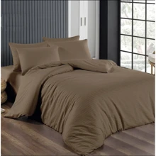 Комплект постельного белья LightHouse Sateen Stripe Brown страйп-сатин евро (603678_2,0): Материал страйп-сатин