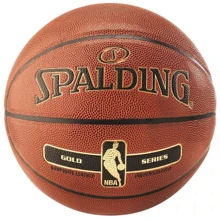 Мяч для игры Spalding NBA Gold IN/OUT баскетбольный размер 7 коричневый (NBA-GLD-INOUT_7): Вид Баскетбольные