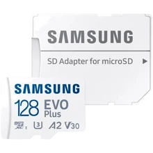 Карта памяти Samsung 128GB microSDXC Class 10 UHS-I U3 V30 A2 Evo Plus + adapter (MB-MC128KA/EU): Тип карты MicroSDXC