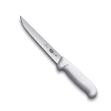 Кухонний ніж Victorinox Fibrox Boning 15см з біл. ручкою (5.6007.15): Лезо нержавіюча сталь