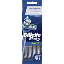 Gillette Blue Simple3 Станки для бритья одноразовые 4 шт.: Вид Бритвенные станки