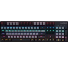 Клавиатура HATOR Starfall Rainbow Origin Red (HTK-608-BGB): Подключение проводное
