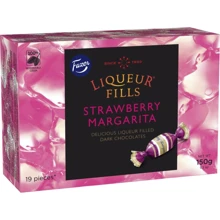 Цукерки шоколадні Fazer Liqueur Fills Strawberry Margarita Полунична Маргарита 150 г (6416453072688)