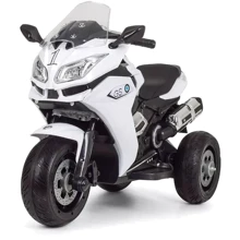 Детский электромотоцикл 3 колесный Bambi Racer BMW белый (M 3688EL-1): Вид мотоцикл