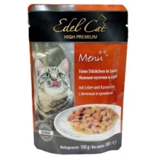 Влажный корм Edel Cat pouch для кошек с печенью и кроликом в соусе 100 g (4003024179970): Тип Влажный корм