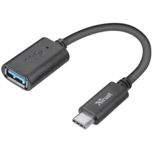 Адаптер Trust Adapter USB-C to USB3.0 Black (20967): Цвет черный