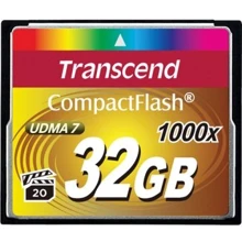 Карта пам'яті Transcend 32GB CompactFlash 1000X (TS32GCF1000): Тип карти Compact Flash