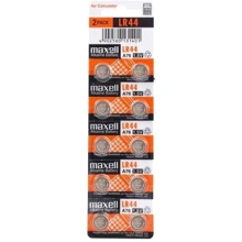 Maxell LR44 bat(1.5B) Alkaline 10 шт (MXBLR4410): undefined undefined