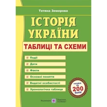 Тетяна Земерова: Історія України. Таблиці та схеми: Виробник Підручники і посібники