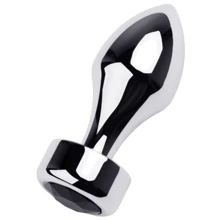 Анальна пробка із кристалом Metal By Toyfa Silver anal plug: Для кого унісекс