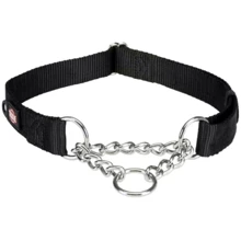 Ошейник Trixie Premium с металлической цепочкой L–XL 45–70 см 25 мм черный (4011905202914): Производитель Trixie
