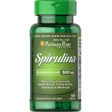 Puritan's Pride Spirulina 500 mg 100 Tablet: Форма выпуска Капсулы