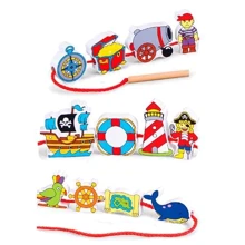 Дерев'яне шнурівка Viga Toys Пірати (59852VG): Тип шнуровка