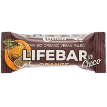 Батончик Lifefood Апельсин в шоколаде органический Lifebar InChoco 40 г (8595657102457): Вес, г 40