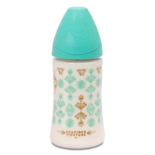 Пляшка Suavinex Couture, 270 мл, зелений (304149): Матеріал пластик