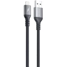 Кабель Proove USB Cable to Lightning ReGen Silicone 2.4A 1m Black (CCRS12001101): Тип USB Cable - Lightning