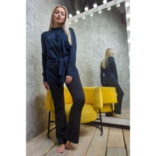 Туника FLFashion Карла УТК 2924 44 темно-синяя с длинным рукавом: Сезон Демисезон